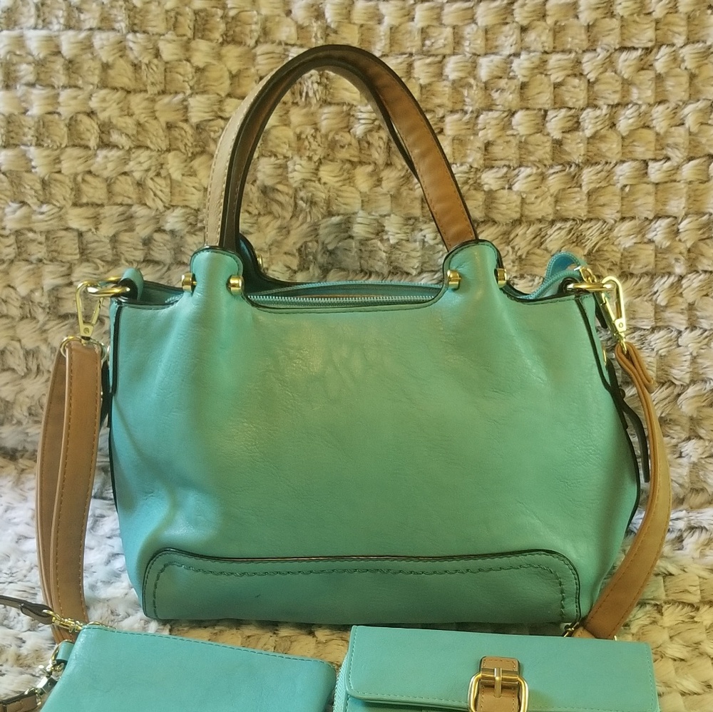 3 pc. Simply Noelle purse, wallet, and wristlet